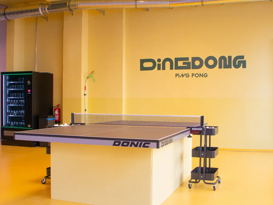 DONIC-Tischtennistisch bei Ding Dong Ping Pong an der Kulturbrauerei in Berlin